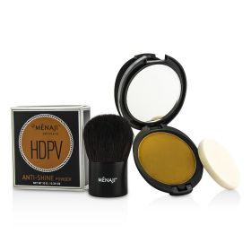 MENAJI - HDPV Anti-Shine Sunless Tan Kit: HDPV Anti-Shine Powder - T (Tan) 10g + Deluxe Kabuki Brush 1pc 2pcs